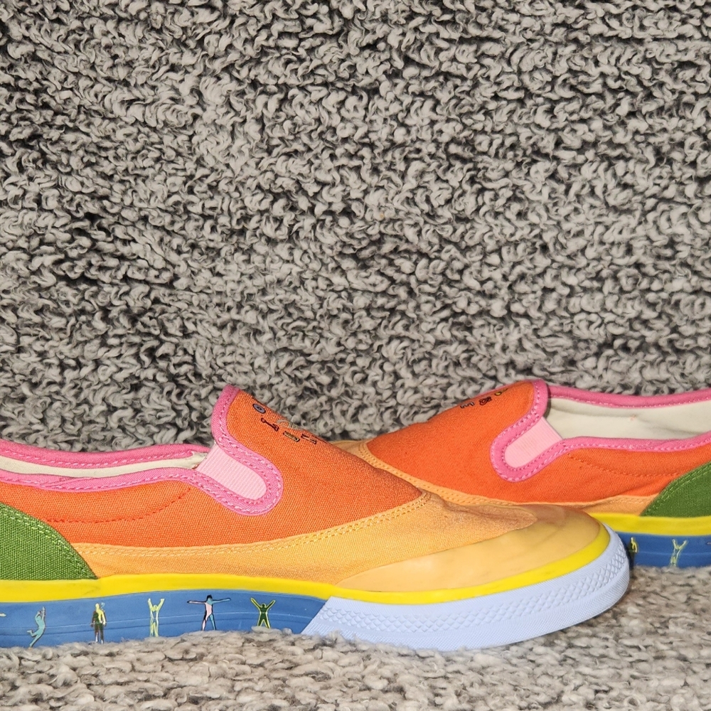 Adidas Originals Nizza Slip-On Pride Rainbow GW2421 - Men's Size 10 - Picture 4 of 9